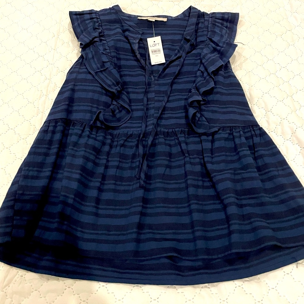NWT Loft navy top